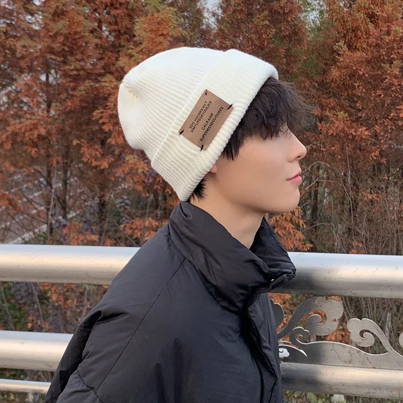 New Winter Men's Hat Plus Velvet Thick Warm White Woolen Boys Hats Unisex Knitted Cotton Solid Color Beanies Soft Cap Bonnet
New Winter Men's Hat Plus Velvet Thick Warm White Woolen Boys Hats Unisex Knitted Cotton Solid Color Beanies Soft Cap Bonnet