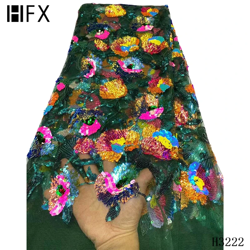 HFX French Sequin Lace Fabric 2021 High Quality African Lace Fabric 5 Yards Embroidered Tulle Lace Fabric For Wedding Party
HFX French Sequin Lace Fabric 2021 High Quality African Lace Fabric 5 Yards Embroidered Tulle Lace Fabric For Wedding Party