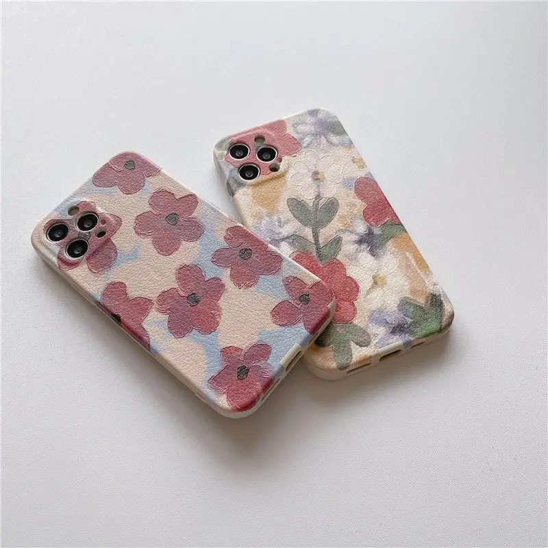 Oil Painting Flowers leather Matte Soft Silicone Phone Case For iphone 11 12 Pro XR X XS Max 7 8 Plus Back Cover Capa Fundas
Oil Painting Flowers leather Matte Soft Silicone Phone Case For iphone 11 12 Pro XR X XS Max 7 8 Plus Back Cover Capa Fundas