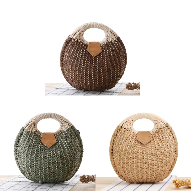 New Fashion Shell Handbag Ladies Cute Rattan Bag Straw Bag Woven Woman Bag Leisure Bag Purse Fashion Bags Beige Package Pack
New Fashion Shell Handbag Ladies Cute Rattan Bag Straw Bag Woven Woman Bag Leisure Bag Purse Fashion Bags Beige Package Pack