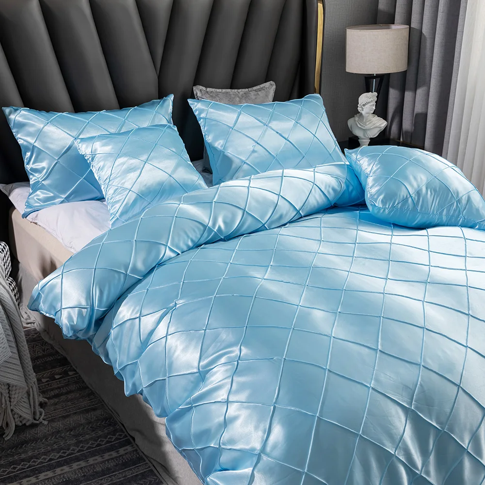 Faux-silk Bedding Set Solid Color Luxury Bedding Kit Rayon Satin Duvet Cover Set Twin Queen King Size Bed Set 2pcs/3pcs
Faux-silk Bedding Set Solid Color Luxury Bedding Kit Rayon Satin Duvet Cover Set Twin Queen King Size Bed Set 2pcs/3pcs