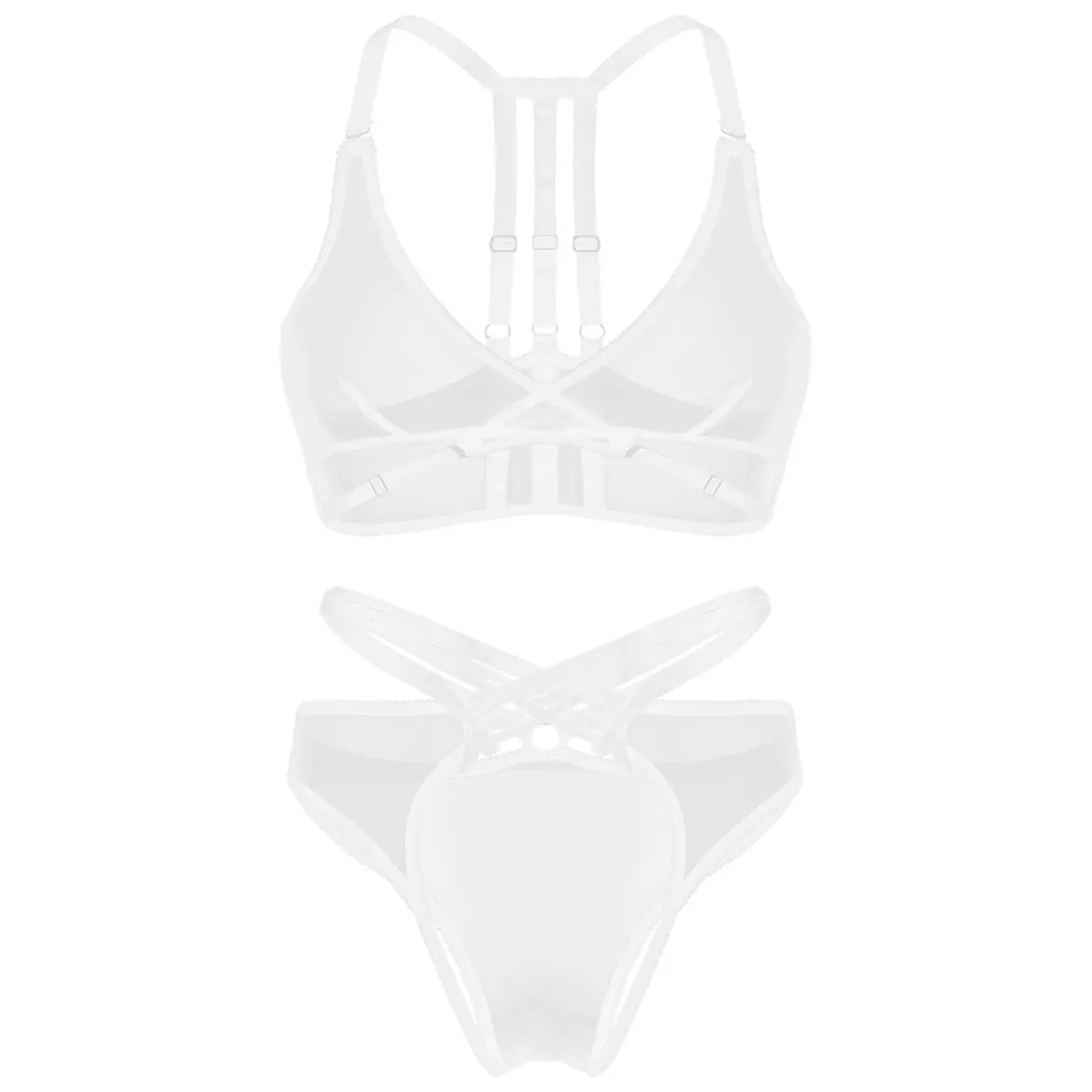 Womens Sexy Underwear See Through Sheer Mesh Erotic Lingerie Set Sexy Bra Top With Crisscross Waist Open Crotch Briefs Underwear
Womens Sexy Underwear See Through Sheer Mesh Erotic Lingerie Set Sexy Bra Top With Crisscross Waist Open Crotch Briefs Underwear