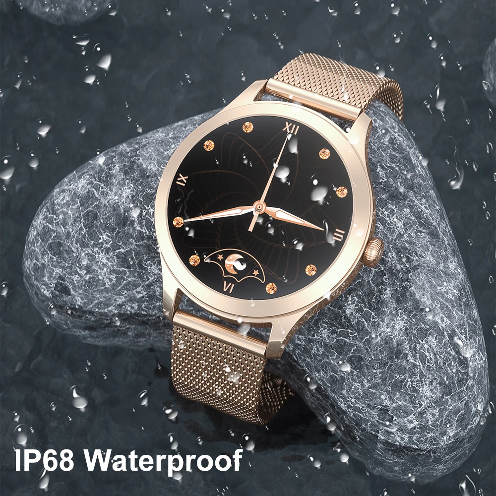 Fashion Women Smart Watch Heart Rate Monitor SleepTracker Physiological Cycle Reminder IP68Waterproof Smartwatch For Android iOS
Fashion Women Smart Watch Heart Rate Monitor SleepTracker Physiological Cycle Reminder IP68Waterproof Smartwatch For Android iOS