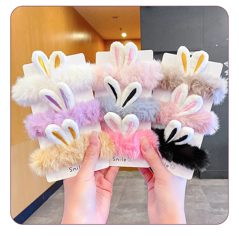 New Women Girls Cute Colorful Rabbit Ears Plush Elastic Hair Bands Sweet Hair Tie Decorate Rubber Bands Fashion Hair Accessories
New Women Girls Cute Colorful Rabbit Ears Plush Elastic Hair Bands Sweet Hair Tie Decorate Rubber Bands Fashion Hair Accessories