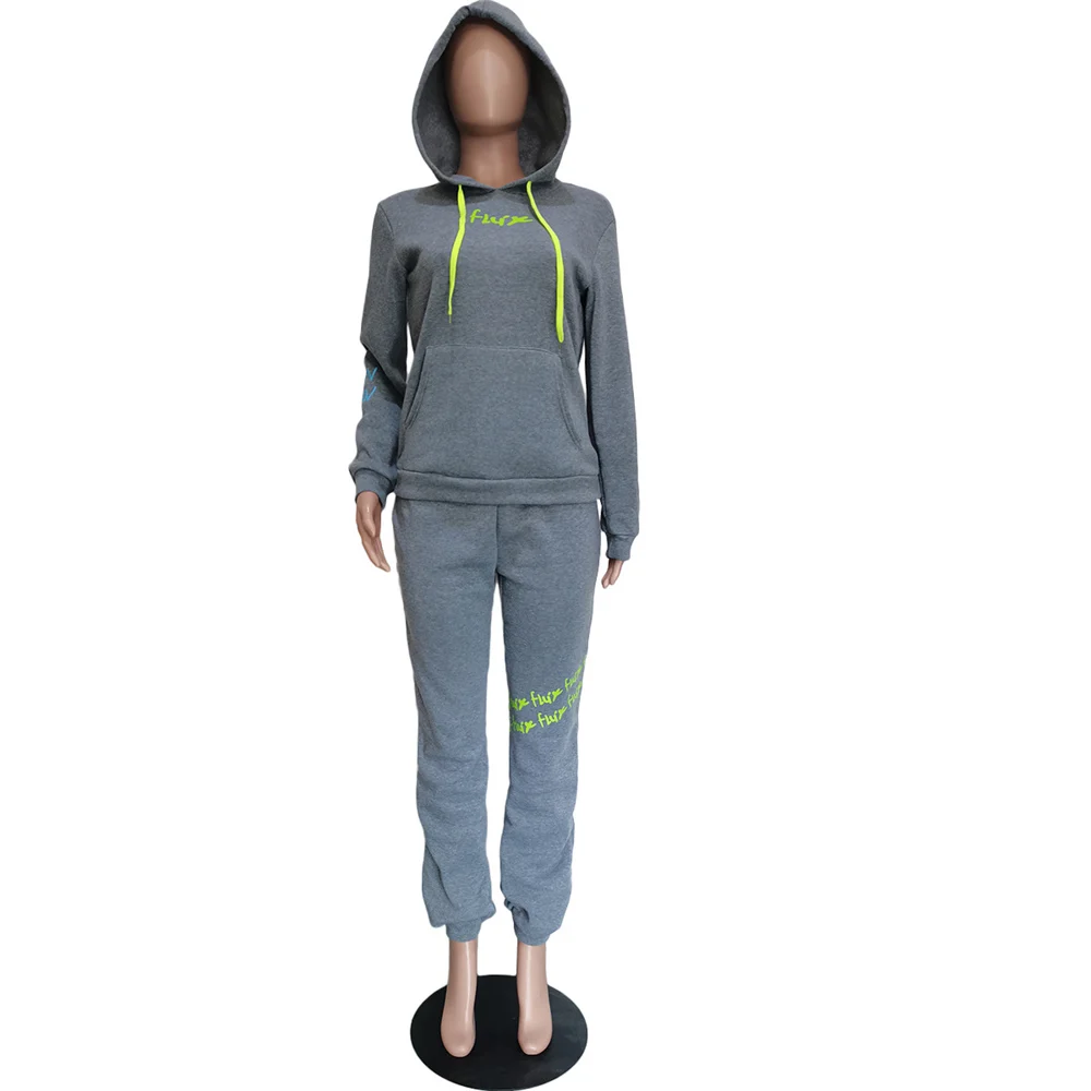 Letters Winter Women Tracksuit Solid Hooded Long Sleeve Loose Two Pieces Set for Women Fashion Female Clothing
Letters Winter Women Tracksuit Solid Hooded Long Sleeve Loose Two Pieces Set for Women Fashion Female Clothing