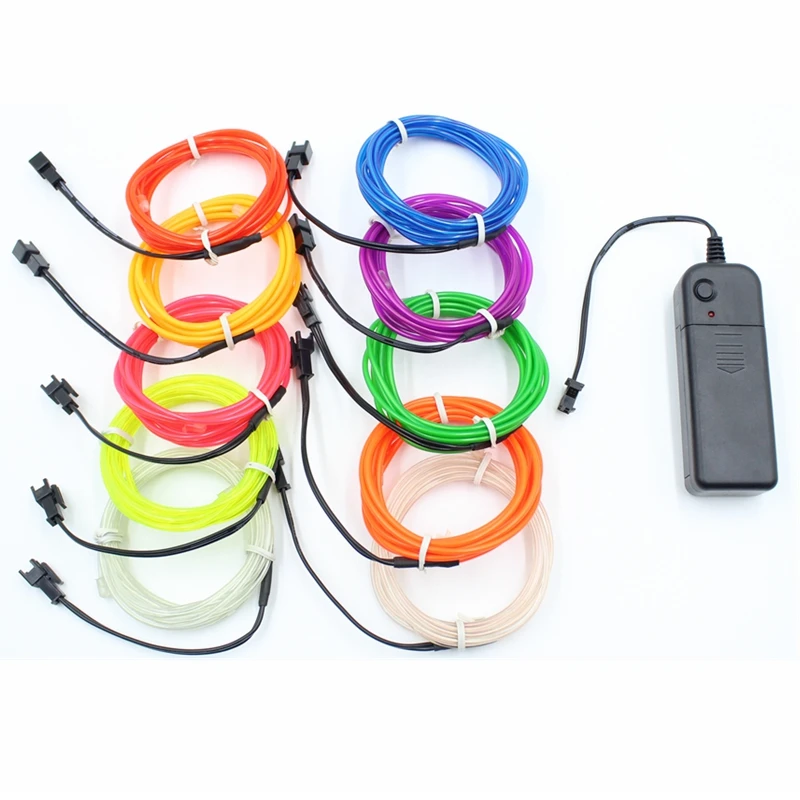 5M EL Wire Led Night Lighting Neon Wire Flexible Rope For Party Car Decoration EL Tape Led Wireless Light Switch With Controller
5M EL Wire Led Night Lighting Neon Wire Flexible Rope For Party Car Decoration EL Tape Led Wireless Light Switch With Controller