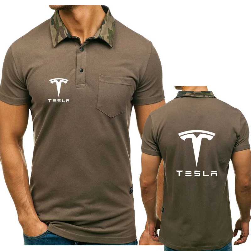 Summer Men's polo short sleeve Tesla Car Logo Printed High Quality Mens Short Sleeve Fashion casual Cotton Mens Polo shirt 
Summer Men's polo short sleeve Tesla Car Logo Printed High Quality Mens Short Sleeve Fashion casual Cotton Mens Polo shirt