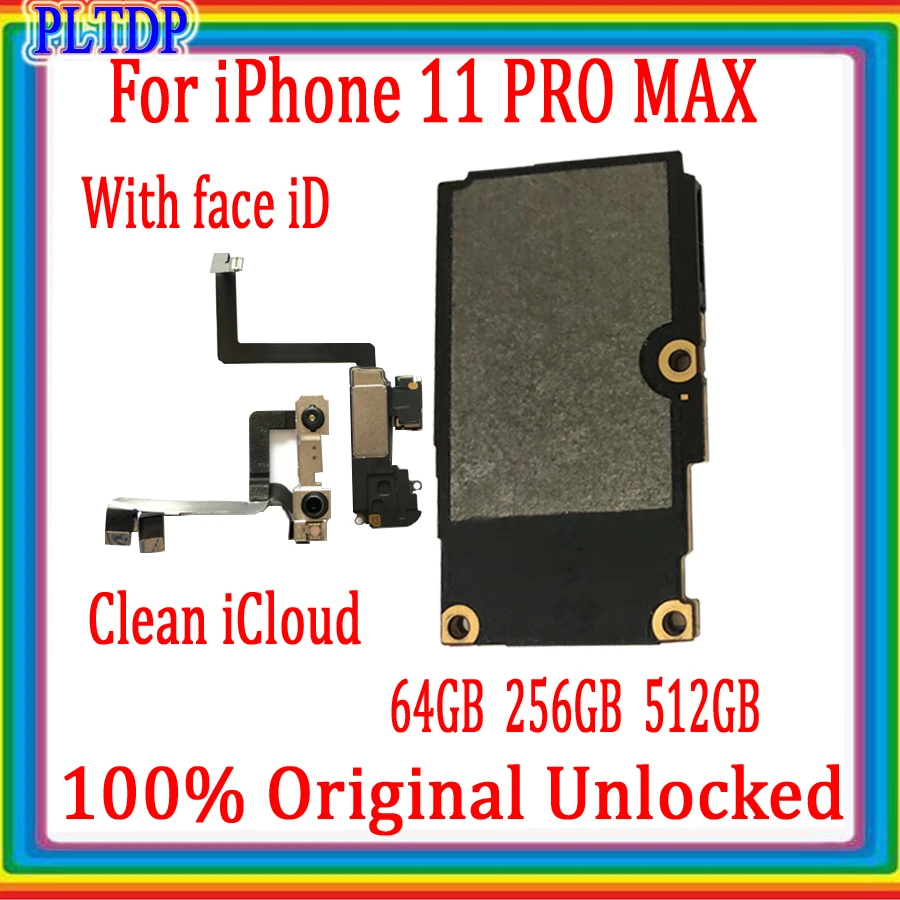 100% Original Motherboard For iPhone 11 Pro max Factory Unlocked Mainboard with Face ID Good Tested, with free iCloud
100% Original Motherboard For iPhone 11 Pro max Factory Unlocked Mainboard with Face ID Good Tested, with free iCloud