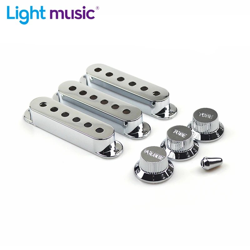 Electric Guitar Pickup Cover Single Coil ST with Volume Tone Control Knob and Switch Tip Silver Color Guitar Pickup Holder Case
Electric Guitar Pickup Cover Single Coil ST with Volume Tone Control Knob and Switch Tip Silver Color Guitar Pickup Holder Case