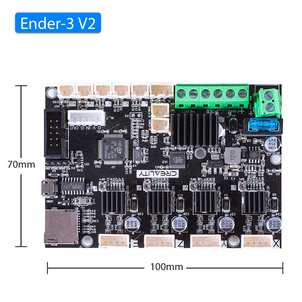 3D Printer Parts Silent Mainboard for Ender-3 V2/Ender 3 Pro/Ender-3 3D Printer Acessories High Precision Kit
3D Printer Parts Silent Mainboard for Ender-3 V2/Ender 3 Pro/Ender-3 3D Printer Acessories High Precision Kit