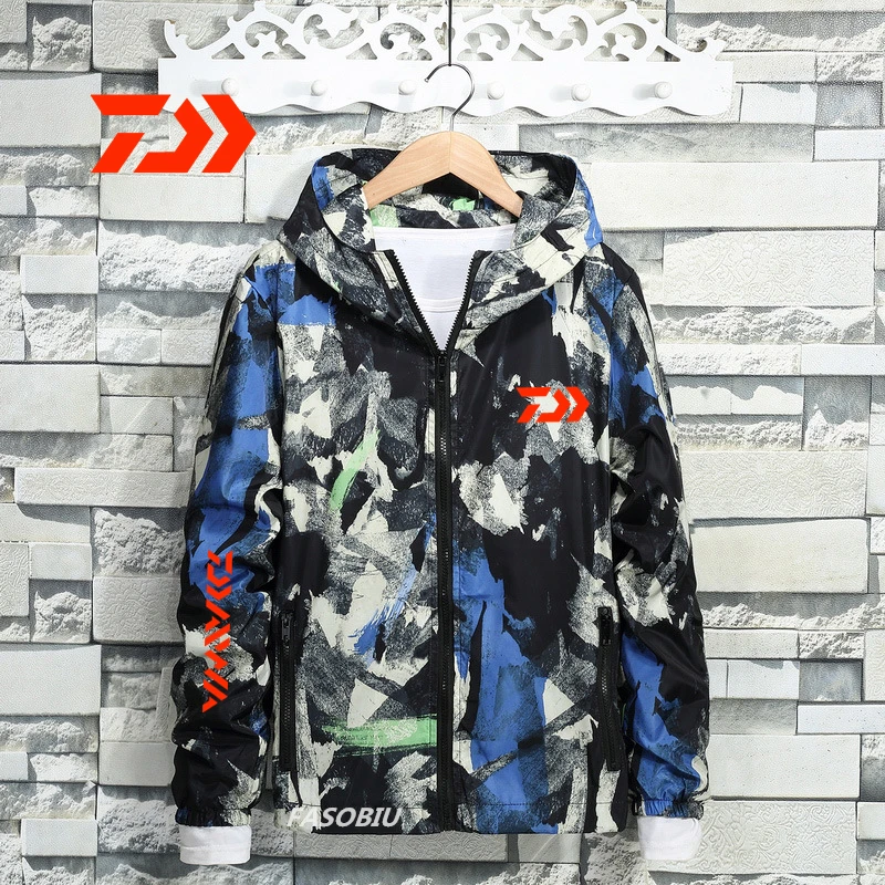 Daiwa Camouflage Fishing Jacket Men's Autumn Thin Windbreaker Cycling Sports for Outdoor Fishing Clothing Hooded Casual Wear
Daiwa Camouflage Fishing Jacket Men's Autumn Thin Windbreaker Cycling Sports for Outdoor Fishing Clothing Hooded Casual Wear