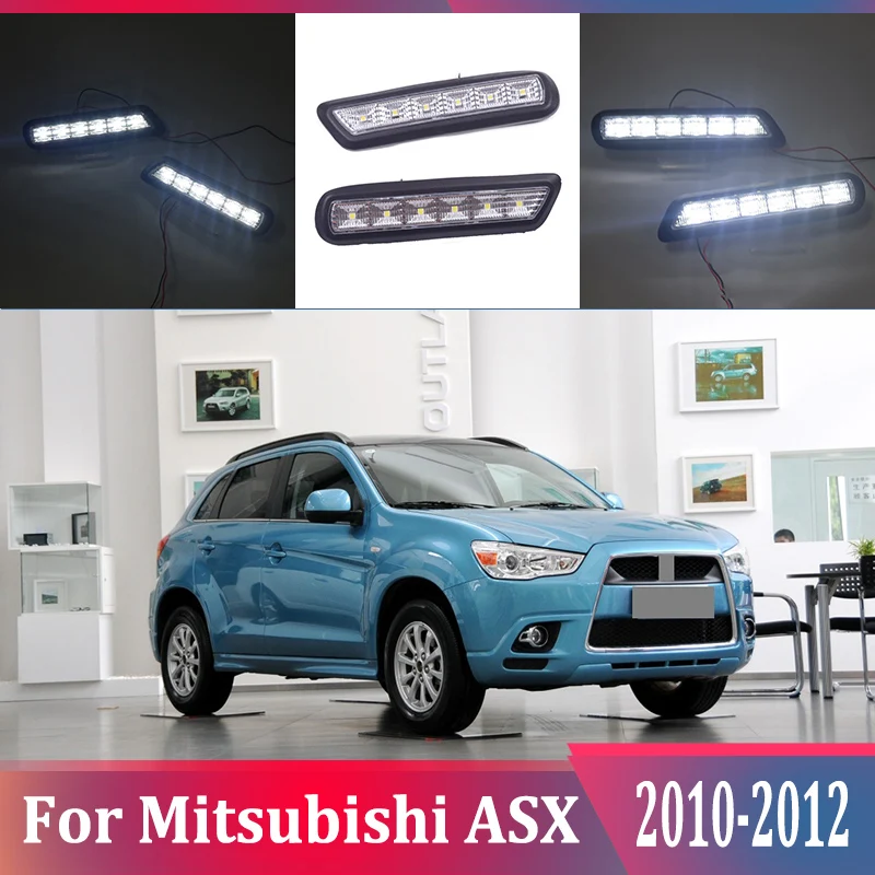 2 шт. для Mitsubishi ASX 2010-2012 6000K белый светильник СИД светлое время суток, вождения, бега, светильник DRL Противотуманные фары Дневные Фары Лампы 
2 шт. для Mitsubishi ASX 2010-2012 6000K белый светильник СИД светлое время суток, вождения, бега, светильник DRL Противотуманные фары Дневные Фары Лампы