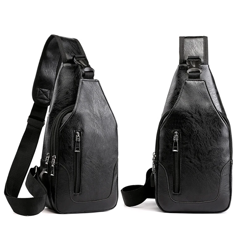 Fashion Men's Leather PU Messenger Bag Men's USB Charging Chest Bag Men's Headphone Jack Backpack Men's Travel Business Bag
Fashion Men's Leather PU Messenger Bag Men's USB Charging Chest Bag Men's Headphone Jack Backpack Men's Travel Business Bag