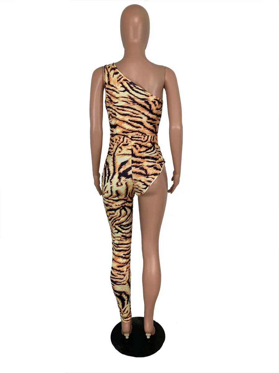 Leopard Tiger One Legged Jumpsuit Rompers Women Sexy Overalls Bodysuit Rave Festival Club One Piece Outfits
Leopard Tiger One Legged Jumpsuit Rompers Women Sexy Overalls Bodysuit Rave Festival Club One Piece Outfits