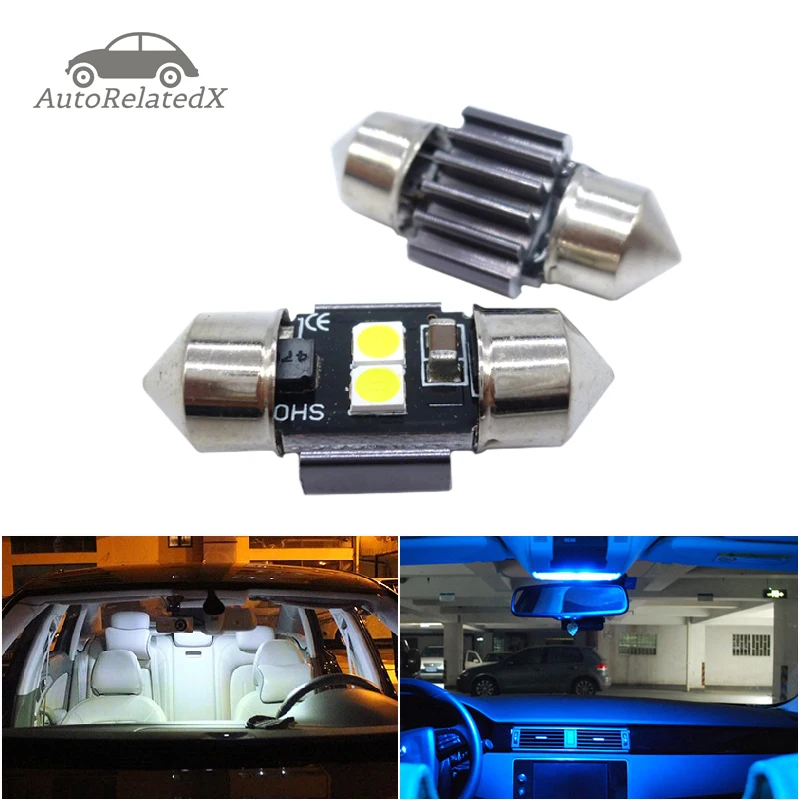 2x 28mm 29mm Festoon Car led light C5W C10W Sun Visor Vanity Mirror Light Door Dome Reading Lamp white Blue Purple 12V 24V
2x 28mm 29mm Festoon Car led light C5W C10W Sun Visor Vanity Mirror Light Door Dome Reading Lamp white Blue Purple 12V 24V