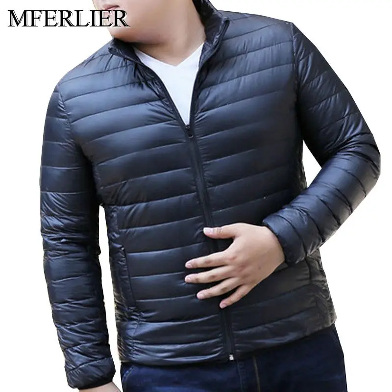 Осенне-зимние мужские куртки 9XL обхват груди 160 см 5XL 6XL 7XL 8XL блестящее пальто |