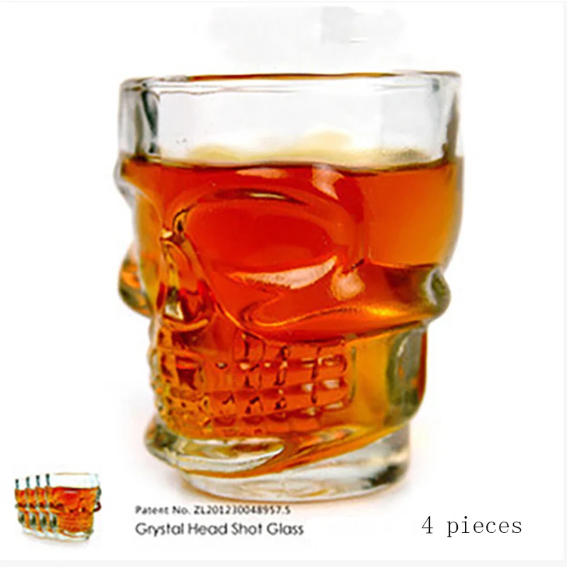 Creative Classic Skull Whiskey Glass Fashion Personality Red Wine Glass Set 4 Packs Modern Simple Bar Vodka Beer Glass
Creative Classic Skull Whiskey Glass Fashion Personality Red Wine Glass Set 4 Packs Modern Simple Bar Vodka Beer Glass