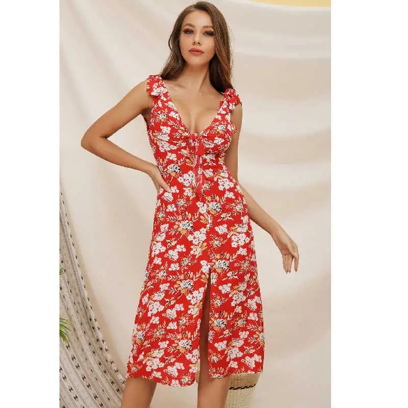 Women Floral Print Dress A-Line V-Neck High Waist Knee-Lengt Korean Summer New Woman Vintage Fashion French Chic Dresses
Women Floral Print Dress A-Line V-Neck High Waist Knee-Lengt Korean Summer New Woman Vintage Fashion French Chic Dresses