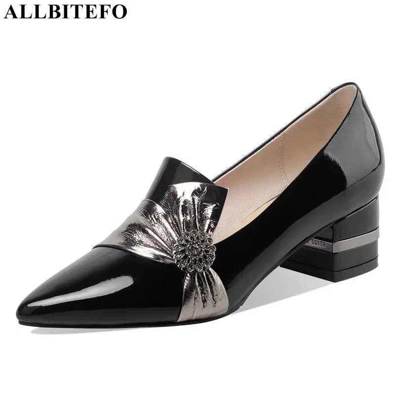ALLBITEFO Size 34-43 Bowtie Genuine Leather High Heel Shoes Fashion Shoes Brand High Heels Office Ladies Women Heels Shoes
ALLBITEFO Size 34-43 Bowtie Genuine Leather High Heel Shoes Fashion Shoes Brand High Heels Office Ladies Women Heels Shoes
