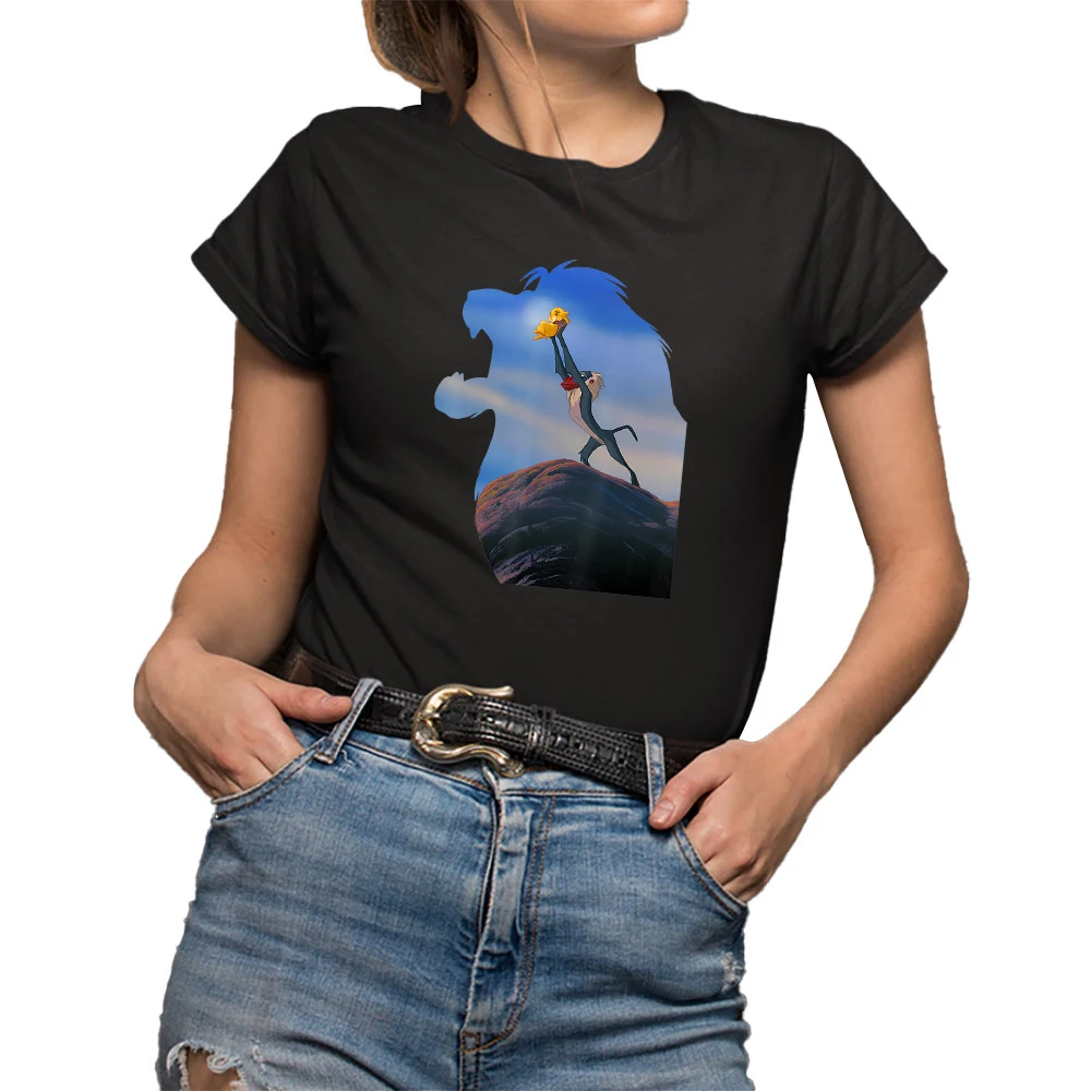 New Fashion Kawaii Harajuku Women T Shirt Disney Lion King Mufasa Silhouette Pride Rock Rafiki Simba T-Shirt Cute Girls Tshirt
New Fashion Kawaii Harajuku Women T Shirt Disney Lion King Mufasa Silhouette Pride Rock Rafiki Simba T-Shirt Cute Girls Tshirt