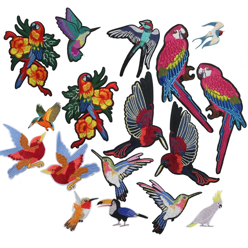 1PCS Bird Iron on Patches for Clothing Animal Magpie Swallow Embroidery Applique DIY Cloth Sticker Stripe Fabric Badge Apparel
1PCS Bird Iron on Patches for Clothing Animal Magpie Swallow Embroidery Applique DIY Cloth Sticker Stripe Fabric Badge Apparel