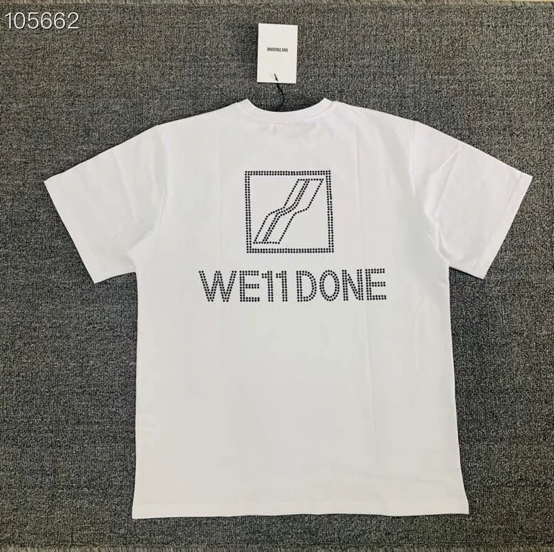 We11 Done T Shirt Men Women Hot-drill Letter Short Sleeves Clean Casual Fabric Texture T-shirt Excellent Fashion Tshirt
We11 Done T Shirt Men Women Hot-drill Letter Short Sleeves Clean Casual Fabric Texture T-shirt Excellent Fashion Tshirt