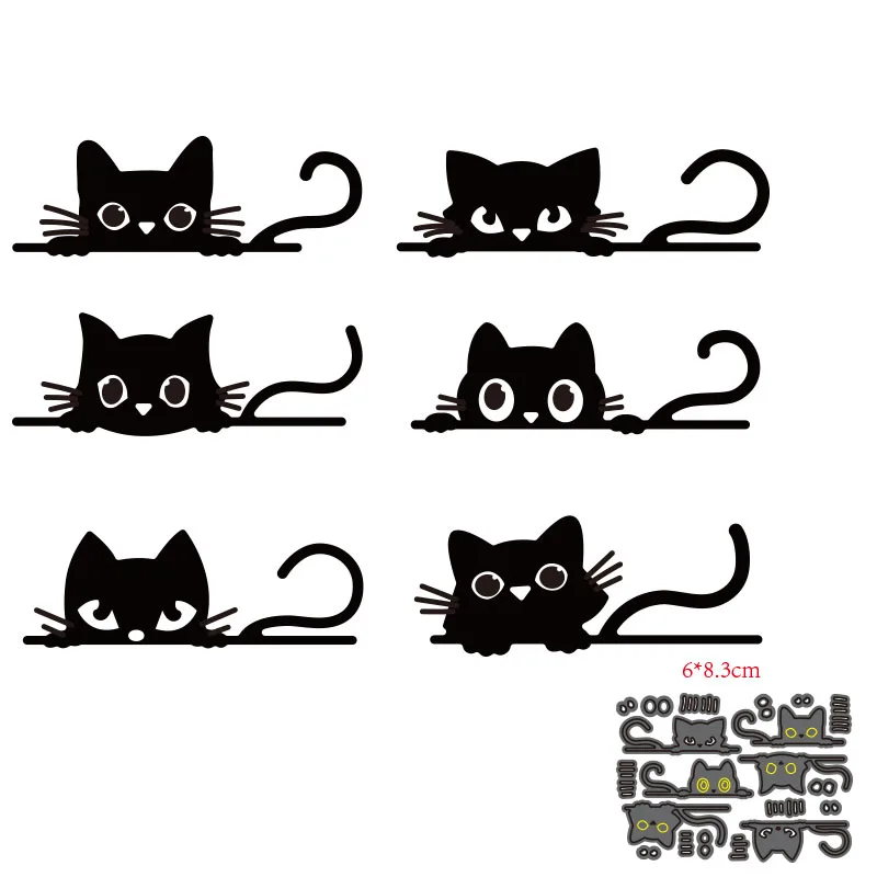 Peeking Cat Set Scrapbooking Paper Die Cut Stencils Metal Craft Cutting Dies Embossing For Crads Making 2021
Peeking Cat Set Scrapbooking Paper Die Cut Stencils Metal Craft Cutting Dies Embossing For Crads Making 2021
