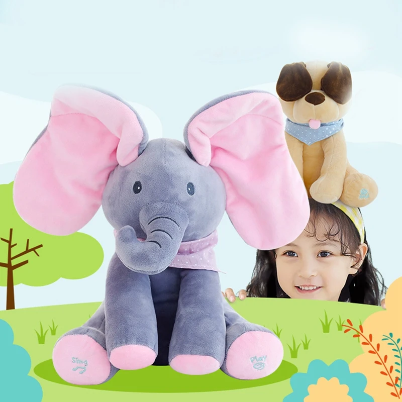 lephant Talking Electric Toy Plush Peekaboo Hide and Seek Elephant Doll Electric Toy Suitable for Soothing Baby kawaii plush
lephant Talking Electric Toy Plush Peekaboo Hide and Seek Elephant Doll Electric Toy Suitable for Soothing Baby kawaii plush