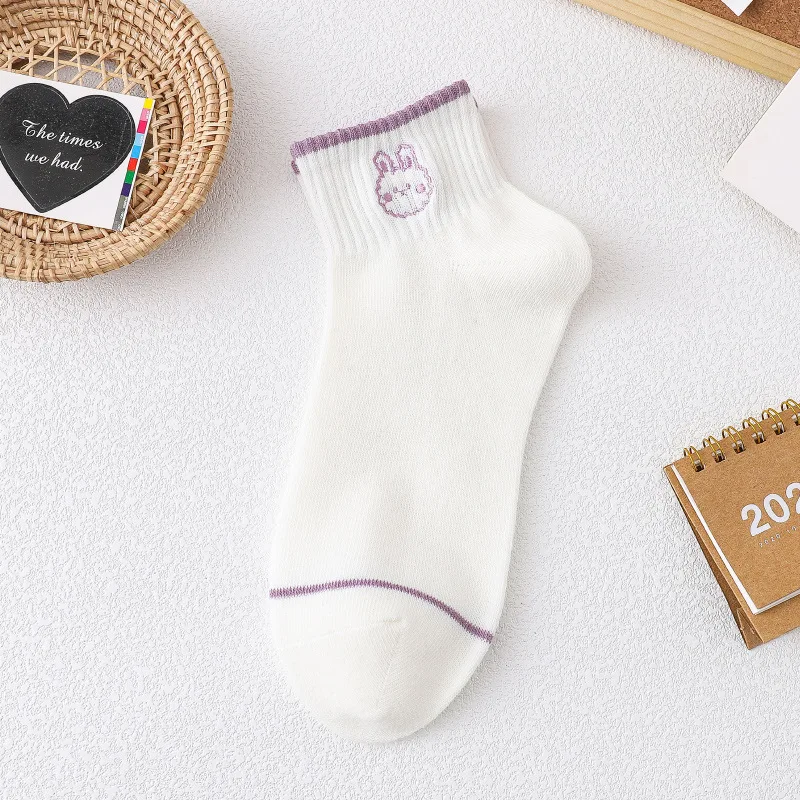 Cartoon Woman Sock Rabbit Cotton Socks for Women Colorful Style Ladies Short Standard Sweet Female Trendy Spring Summer Sokken
Cartoon Woman Sock Rabbit Cotton Socks for Women Colorful Style Ladies Short Standard Sweet Female Trendy Spring Summer Sokken