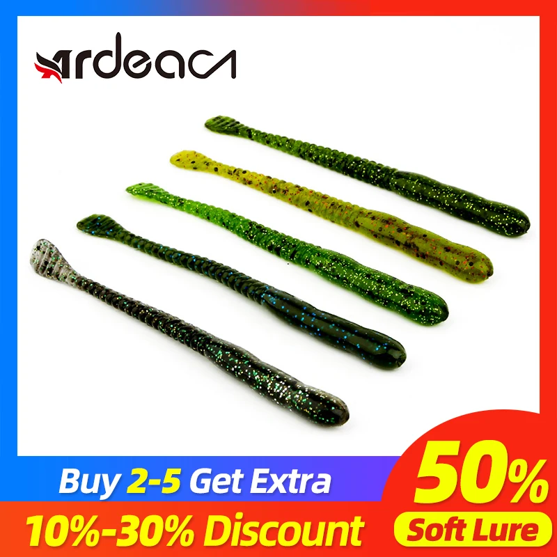 ARDEA 10pcs fishing lure soft Silicone tail lure shad baits freshwater pike muskies ocean winter trout Carp Black bass bait
ARDEA 10pcs fishing lure soft Silicone tail lure shad baits freshwater pike muskies ocean winter trout Carp Black bass bait