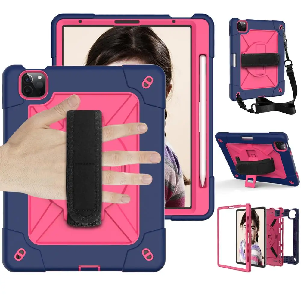 Для Apple нового iPad Air 4 10,9 2020 A2072 A2316 A2324 A2325 гибридный защитный чехол-подставка с ремнем 
Для Apple нового iPad Air 4 10,9 2020 A2072 A2316 A2324 A2325 гибридный защитный чехол-подставка с ремнем