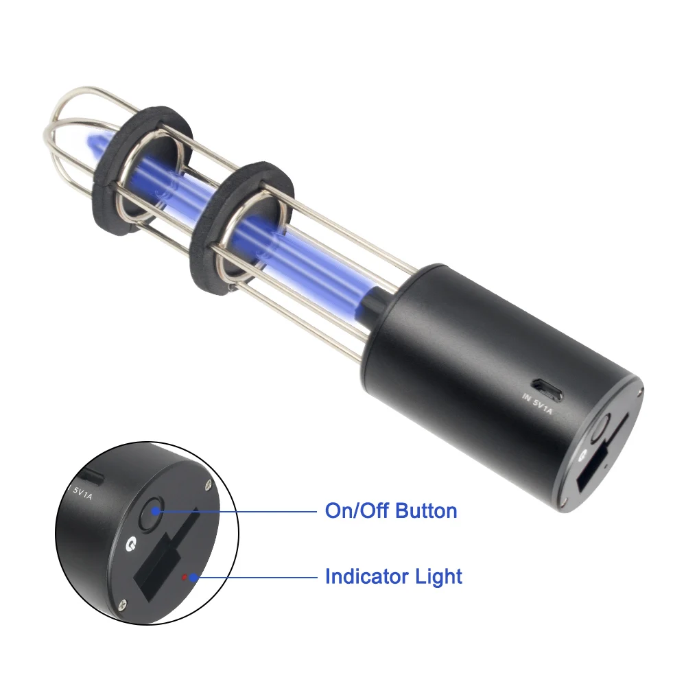 Rechargeable Ultraviolet UV Sterilizer Light Tube Bulb Disinfection Bactericidal Lamp Ozone Mites Lights For Home | Лампы и освещение