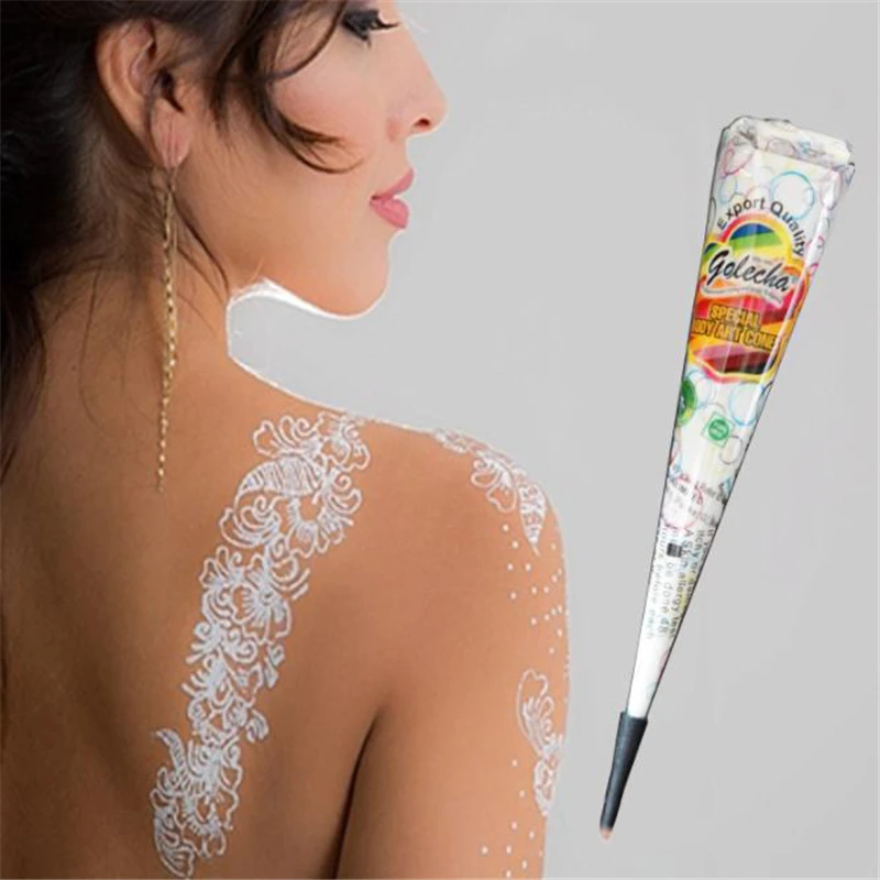India Golecha White Plant Henna Hanna Cream Bridal Styling Stage Makeup Temporary Body Painting Tattoo Ink Safety
India Golecha White Plant Henna Hanna Cream Bridal Styling Stage Makeup Temporary Body Painting Tattoo Ink Safety