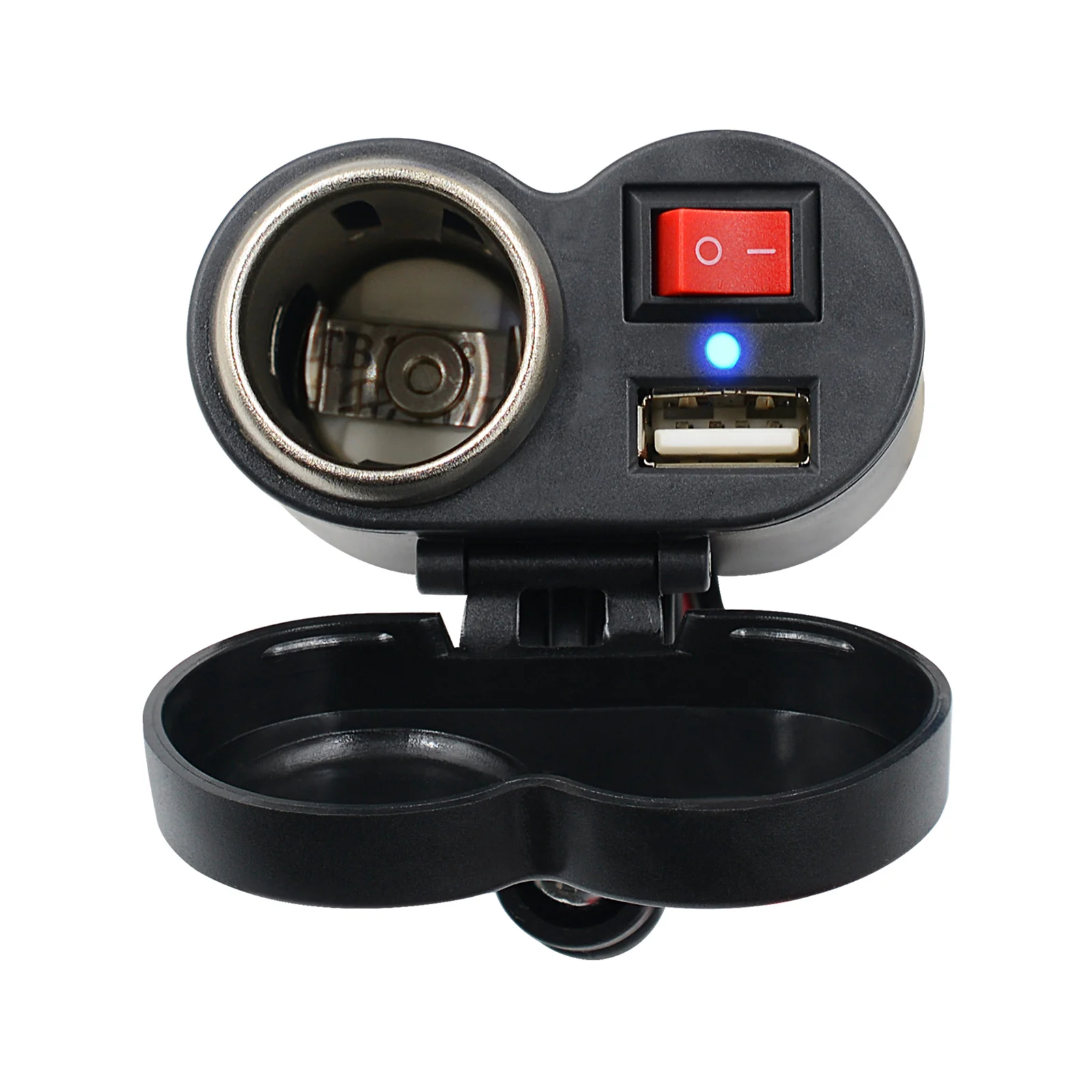 1 set Motorcycle Mobile Phone Charger Digital Display Voltage 5V 2.1A Aluminum Alloy Waterproof Car USB with Power Off Switch 
1 set Motorcycle Mobile Phone Charger Digital Display Voltage 5V 2.1A Aluminum Alloy Waterproof Car USB with Power Off Switch