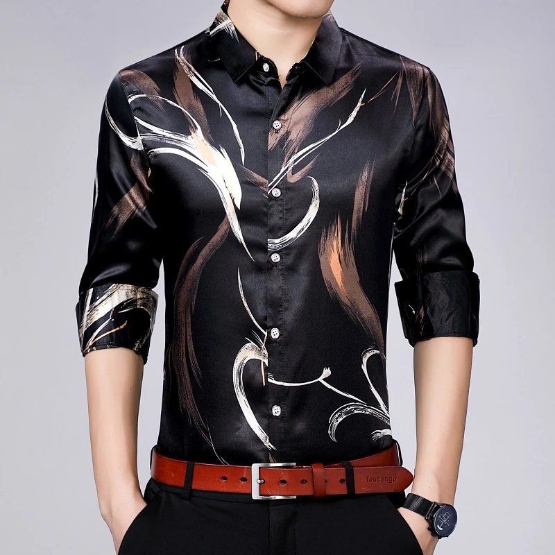 New Arrival Shirts Men Long Sleeve Dress Shirt Fashion Print Slim Fit Camisa Masculina Plus Size Men Clothing
New Arrival Shirts Men Long Sleeve Dress Shirt Fashion Print Slim Fit Camisa Masculina Plus Size Men Clothing