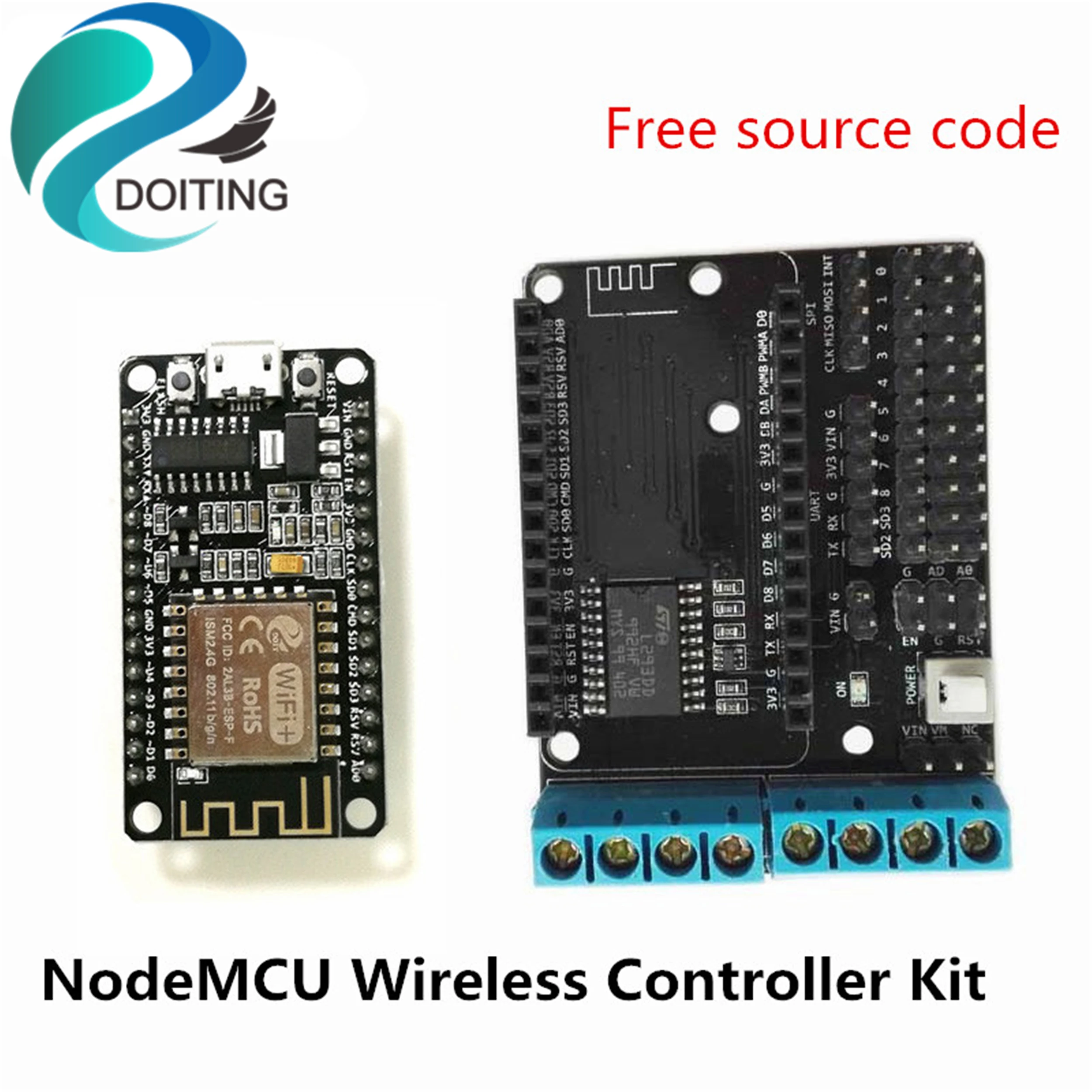 Комплект беспроводного контроллера NodeMCU для радиоуправляемого робота детали
