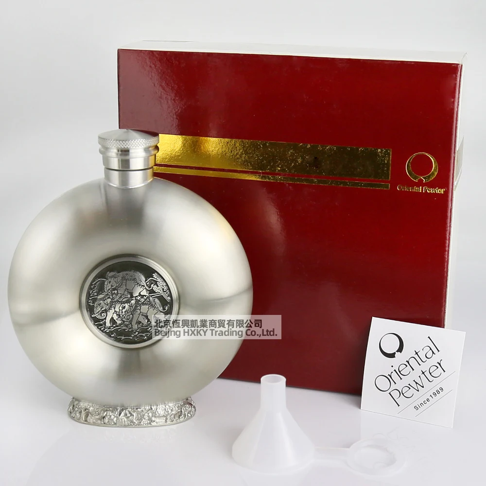 Oriental Pewter -Pewter Hip Flask & Funnel Set WF8 Hand Carved Beautiful Embossed Pure Tin 97% Lead-Free Pewter Made in Thailand
Oriental Pewter -Pewter Hip Flask & Funnel Set WF8 Hand Carved Beautiful Embossed Pure Tin 97% Lead-Free Pewter Made in Thailand