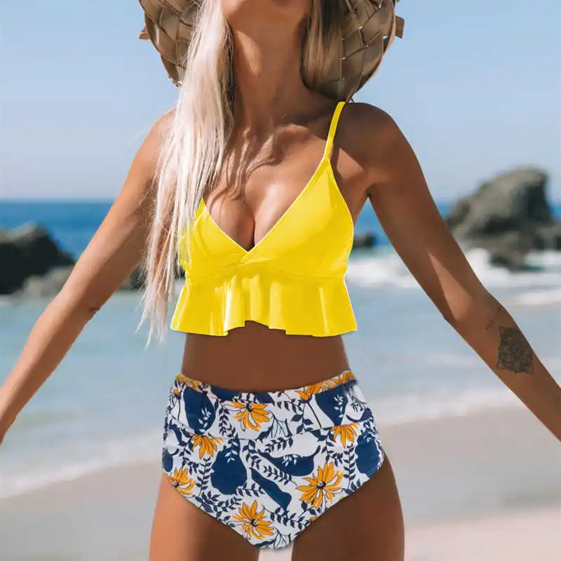 Push Up Bikini Set Womens Summer Sexy Flowers Printed Skinny Batsuit For Woman High Tail Beach Badmode Biquini Feminina
Push Up Bikini Set Womens Summer Sexy Flowers Printed Skinny Batsuit For Woman High Tail Beach Badmode Biquini Feminina