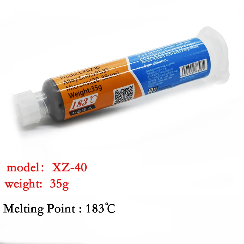 Soldering Paste Solder Sn63 For TS100 Soldering iron Circuit Board SMT SMD Welding Flux Repair Tool
Soldering Paste Solder Sn63 For TS100 Soldering iron Circuit Board SMT SMD Welding Flux Repair Tool