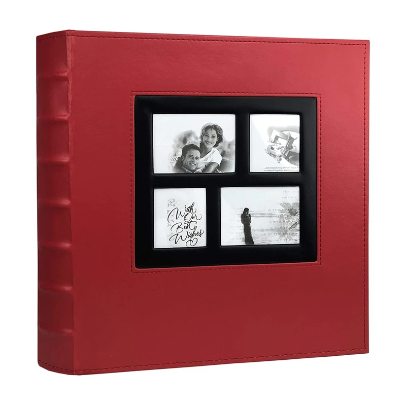 Photo Album Holds 4X6 400 Photos Pages Large Capacity Leather Cover Binder Wedding Family Baby Photo Albums Book (Red)
Photo Album Holds 4X6 400 Photos Pages Large Capacity Leather Cover Binder Wedding Family Baby Photo Albums Book (Red)