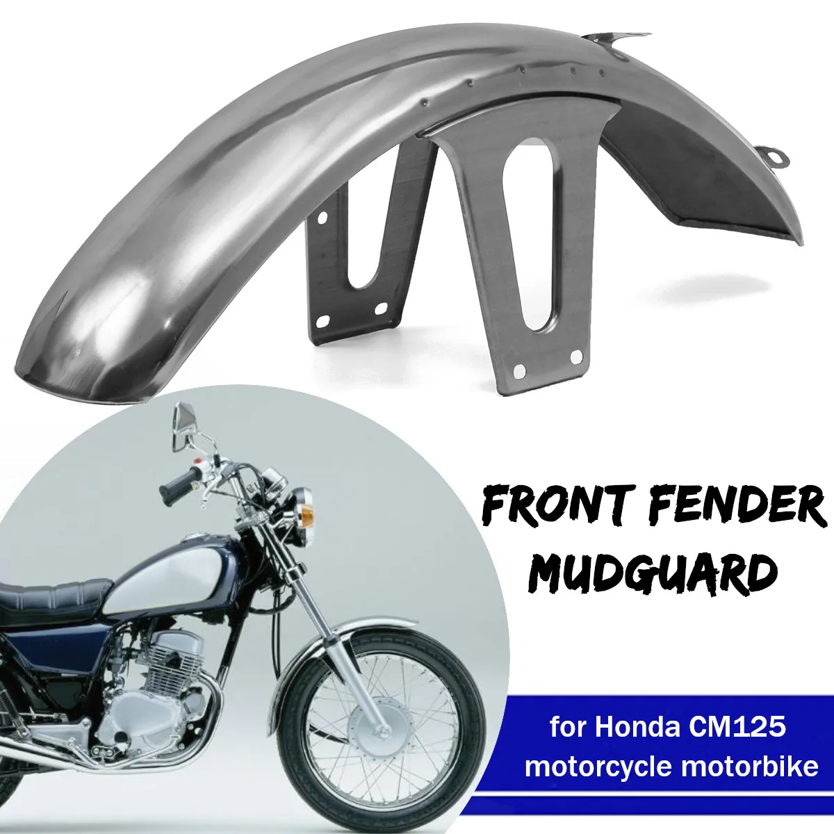 Переднее крыло мотоцикла, грязезащитный щит из нержавеющей стали, брызговик, крышка колеса для Honda CM125
Переднее крыло мотоцикла, грязезащитный щит из нержавеющей стали, брызговик, крышка колеса для Honda CM125