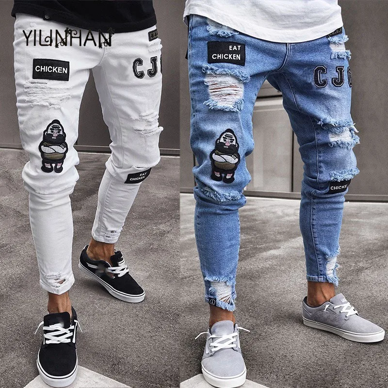 YILINHANy2k Men's Broken Hole Embroidered Pencil Jeans Slim Men Trousers Casual Thin Denim Pants Classic Cowboys Man Sweatpants
YILINHANy2k Men's Broken Hole Embroidered Pencil Jeans Slim Men Trousers Casual Thin Denim Pants Classic Cowboys Man Sweatpants