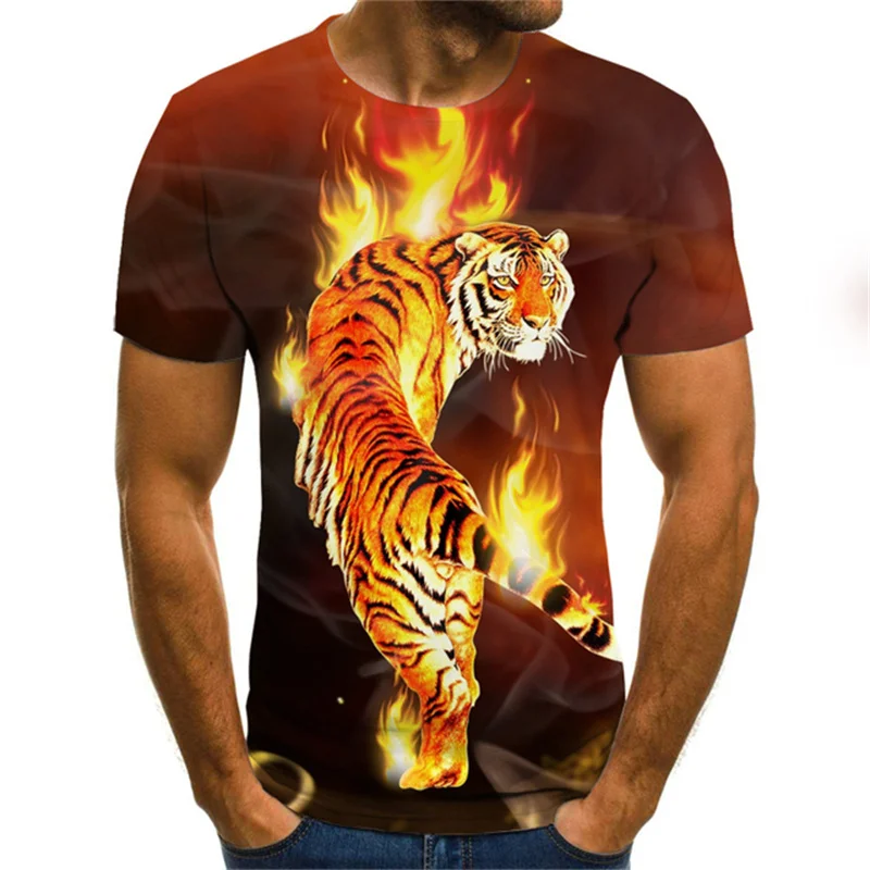 2021 Summer New T Shirt For Men With Beast Pattern 3D Printing Oversized T-shirt Fashion Casual Slim T-shirt Short Sleeve
2021 Summer New T Shirt For Men With Beast Pattern 3D Printing Oversized T-shirt Fashion Casual Slim T-shirt Short Sleeve