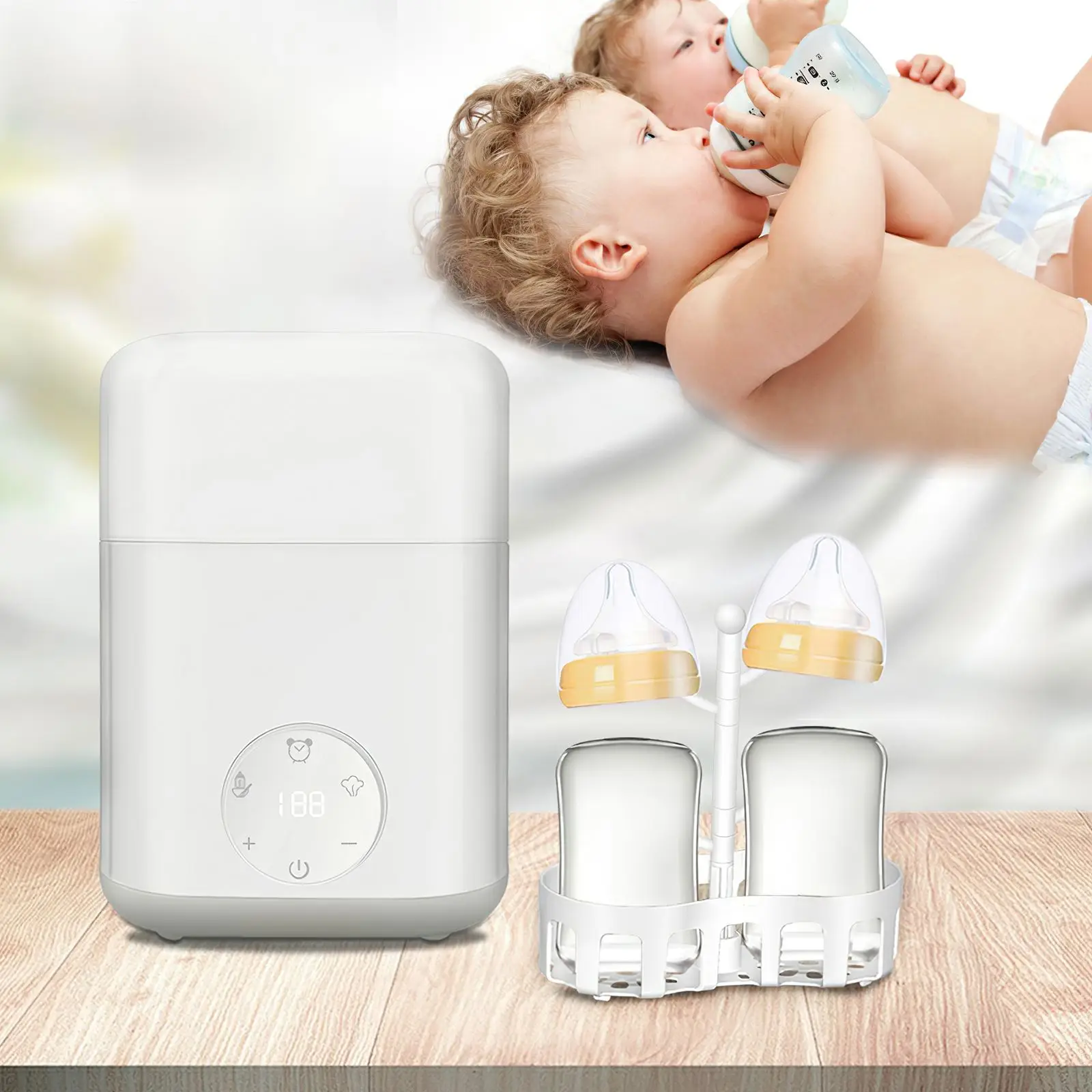 Baby Bottle Warmer Fast Breast Milk WarmerBaby Food Heater with LCD Display Accurate Temperature Control Fit All Baby Bottles 
Baby Bottle Warmer Fast Breast Milk WarmerBaby Food Heater with LCD Display Accurate Temperature Control Fit All Baby Bottles