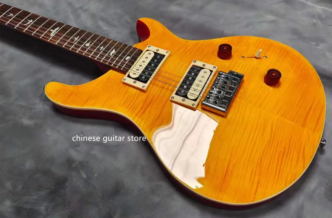 Guitarra Elctrica decorativa de color dorado, guitarra personalizada, Yellow tiger pattern, envo gratuito
Guitarra Elctrica decorativa de color dorado, guitarra personalizada, Yellow tiger pattern, envo gratuito