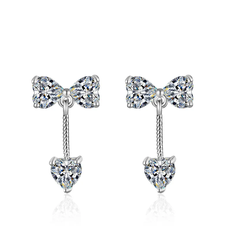 YH-ZL 925 Sterling Silver Earrings Mosaic Bow Zircon Butterfly Stud Earrings For Women oorbellen brincos
YH-ZL 925 Sterling Silver Earrings Mosaic Bow Zircon Butterfly Stud Earrings For Women oorbellen brincos