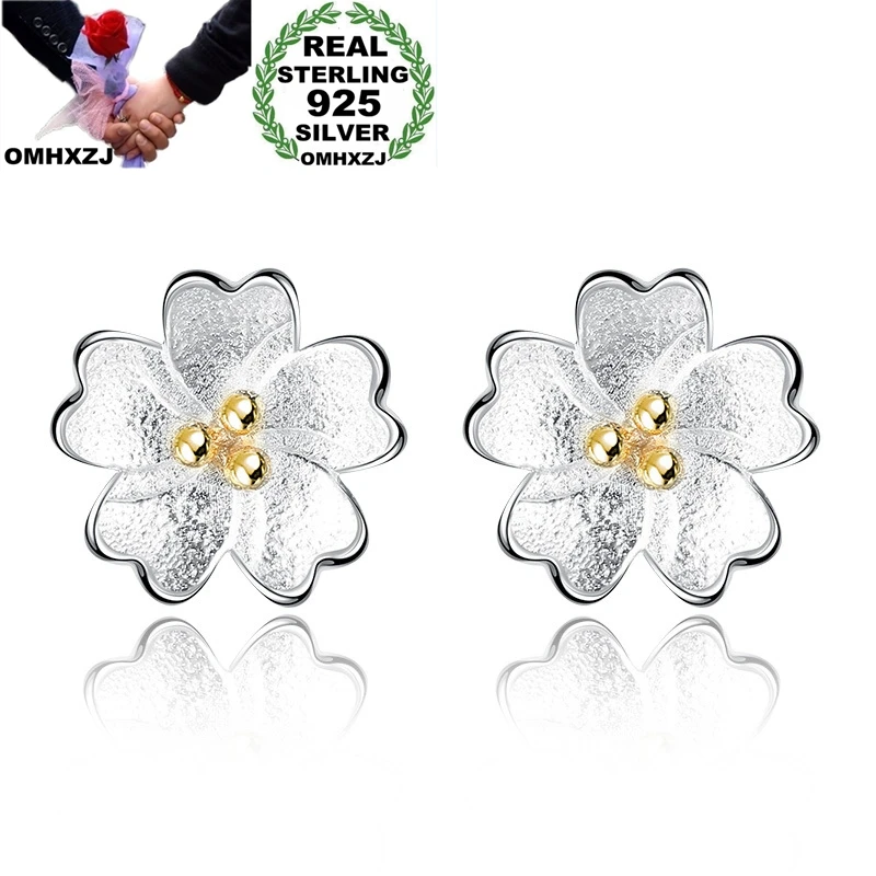 OMHXZJ Wholesale YS545 European Fashion Woman Girl Party Birthday Wedding Gift Sweet Flower 925 Sterling Silver Stud Earrings
OMHXZJ Wholesale YS545 European Fashion Woman Girl Party Birthday Wedding Gift Sweet Flower 925 Sterling Silver Stud Earrings