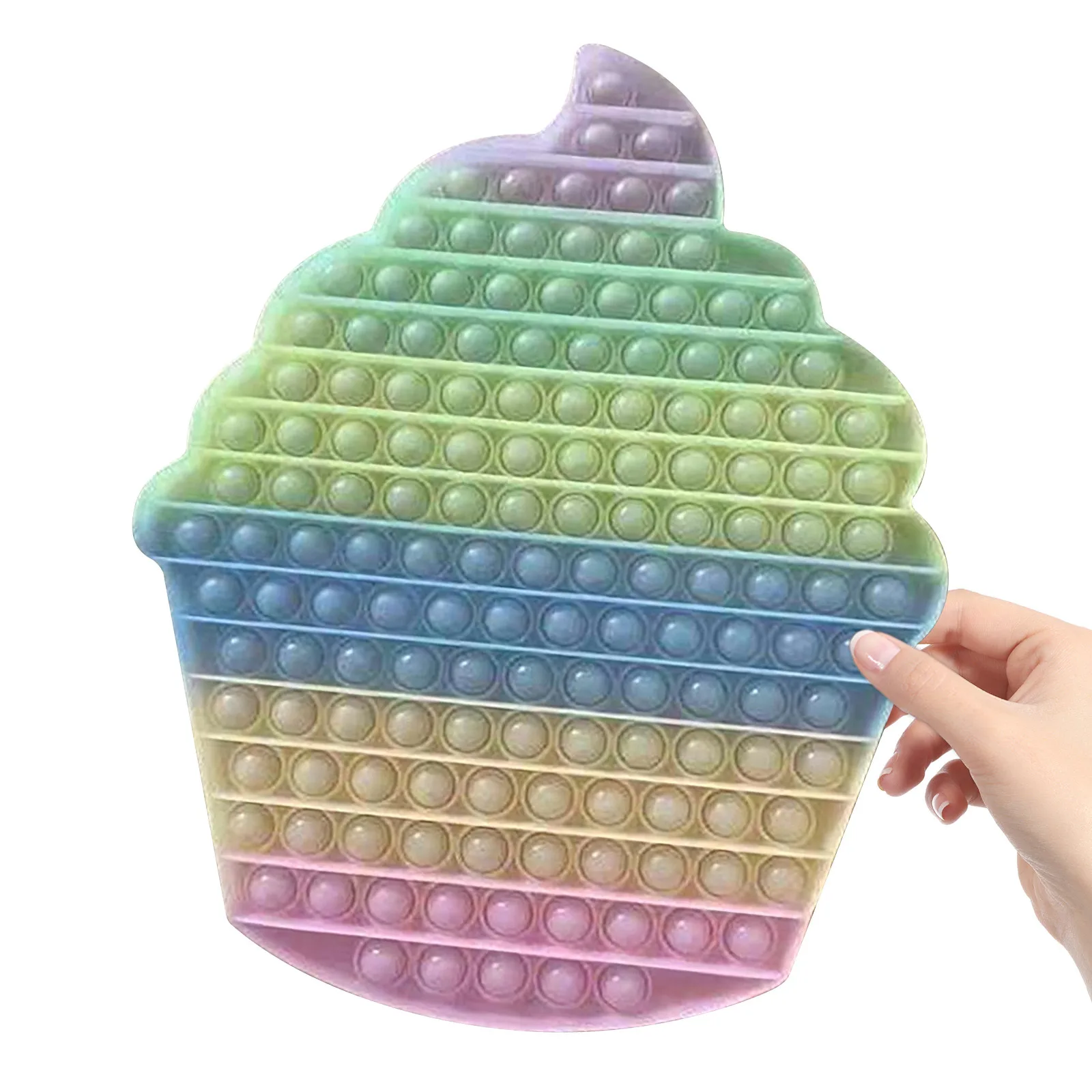 Pops Its Large Silicone Rainbow Decompression Press Bubble Music Children's Educational Desktop Toy Sensory Game Brinquedos
Pops Its Large Silicone Rainbow Decompression Press Bubble Music Children's Educational Desktop Toy Sensory Game Brinquedos