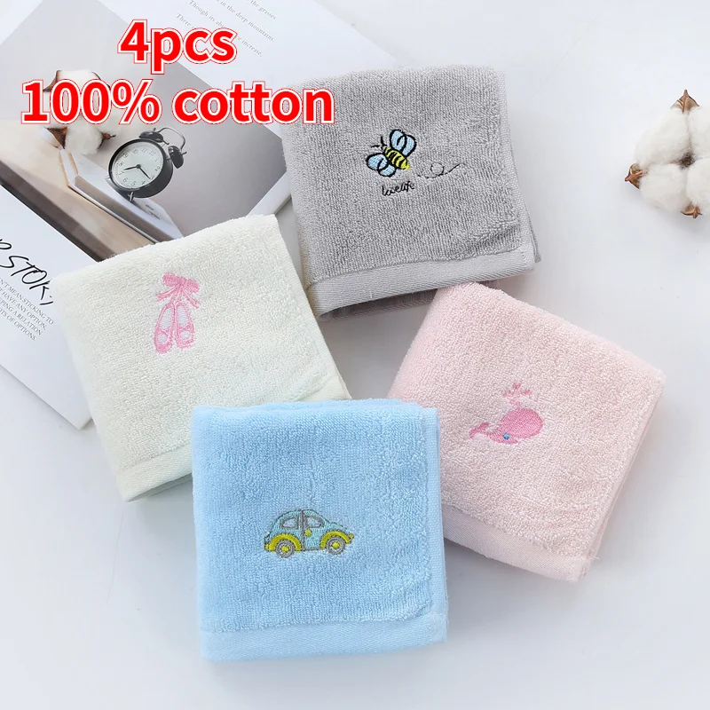 4pcs new Cotton children's towel 25*50 embroidered children's towel infant baby absorbent towel gift custom factory direct sales
4pcs new Cotton children's towel 25*50 embroidered children's towel infant baby absorbent towel gift custom factory direct sales