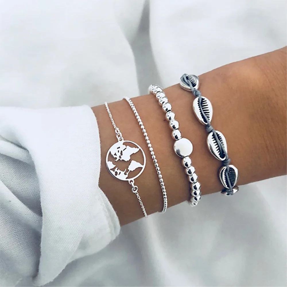 LOVANS Bohemian Bracelet Set For Women Shell Map Natural Stone Beads Chains Bangle Boho Jewelry
LOVANS Bohemian Bracelet Set For Women Shell Map Natural Stone Beads Chains Bangle Boho Jewelry